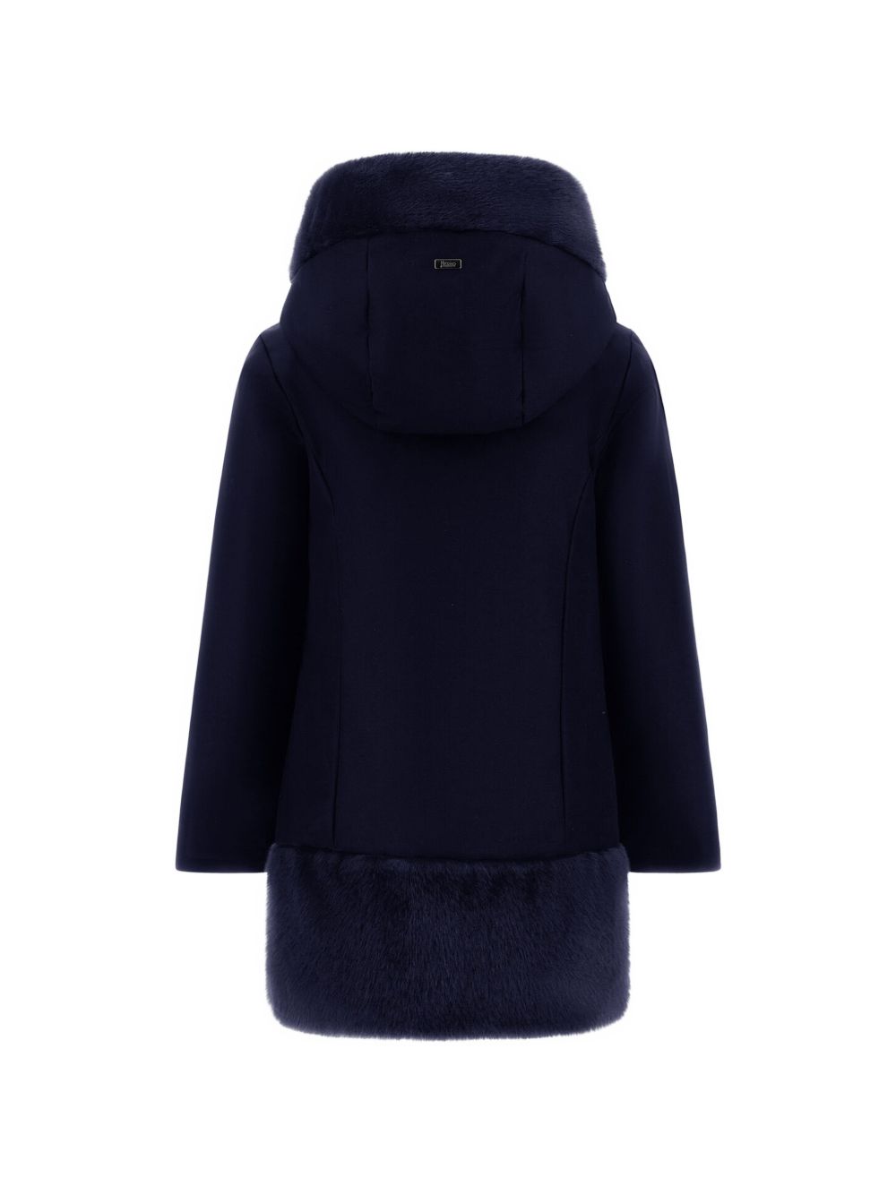 Cappotto per bambina Herno Kids blu navy con cappuccio PI000198G12638 9200 HERNO KIDS