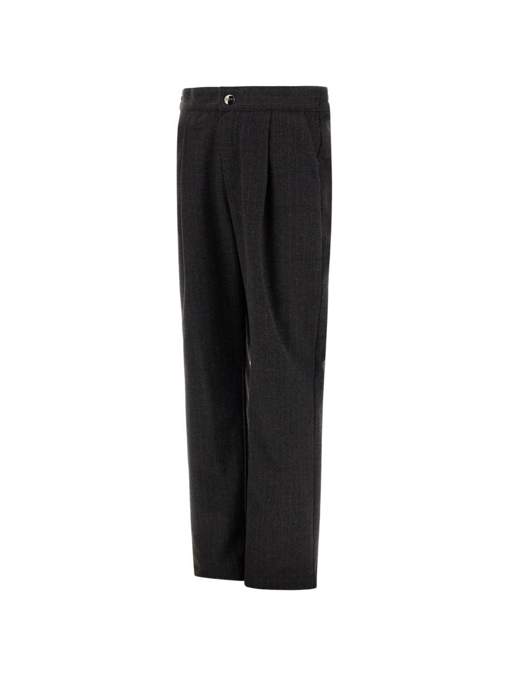 Pantaloni per bambino Herno Kids grigio scuro con motivo gessato PT000006B129355 9487 HERNO KIDS