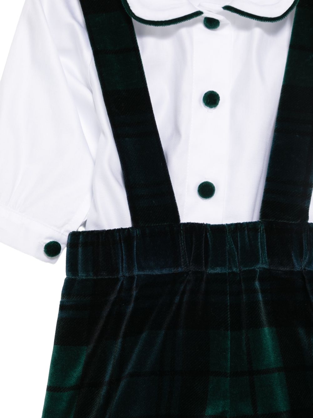 Set camicia e salopette per neonato Jesurum Kids multicolore con motivo tartan OFIUCO LEO 36 8 JESURUM KIDS
