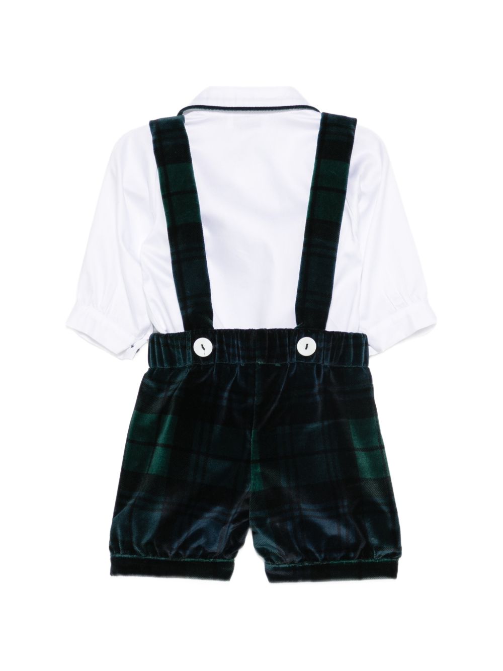 Set camicia e salopette per neonato Jesurum Kids multicolore con motivo tartan OFIUCO LEO 36 8 JESURUM KIDS