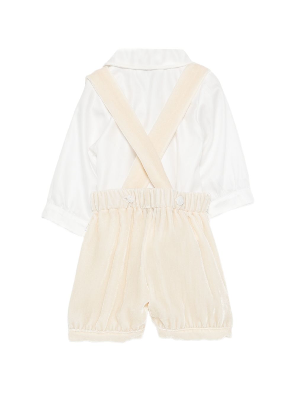 Set camicia e salopette per neonato Jesurum Kids multicolore con colletto alla Peter Pan OFIUCO LEO 38 10 JESURUM KIDS