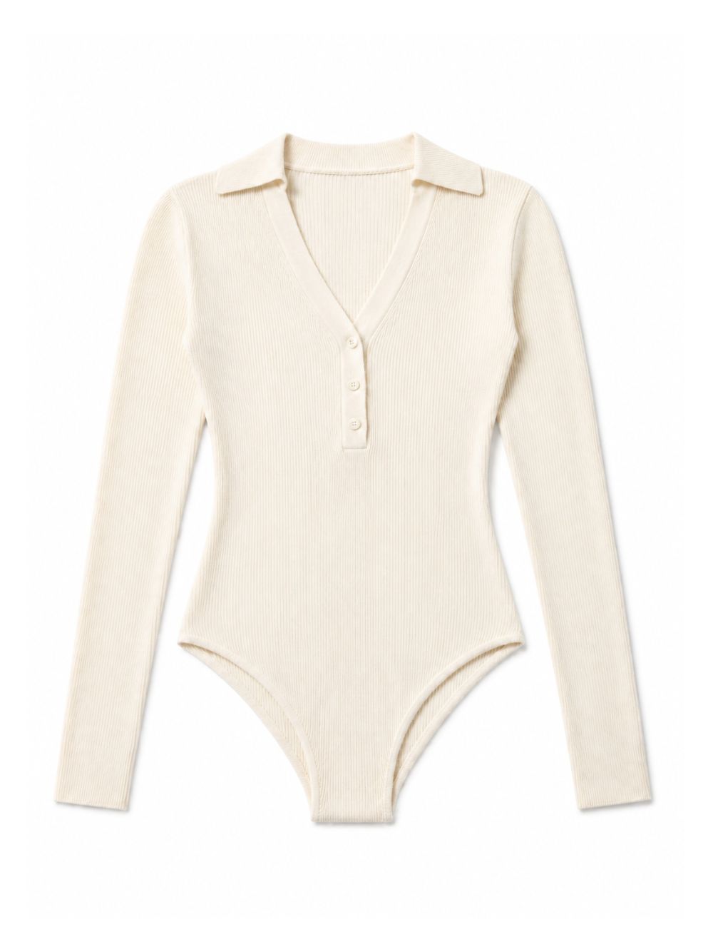 Body Aelis per donna MC2 St. Barth bianco con colletto stile polo AES0001 00023M MC2 ST. BARTH