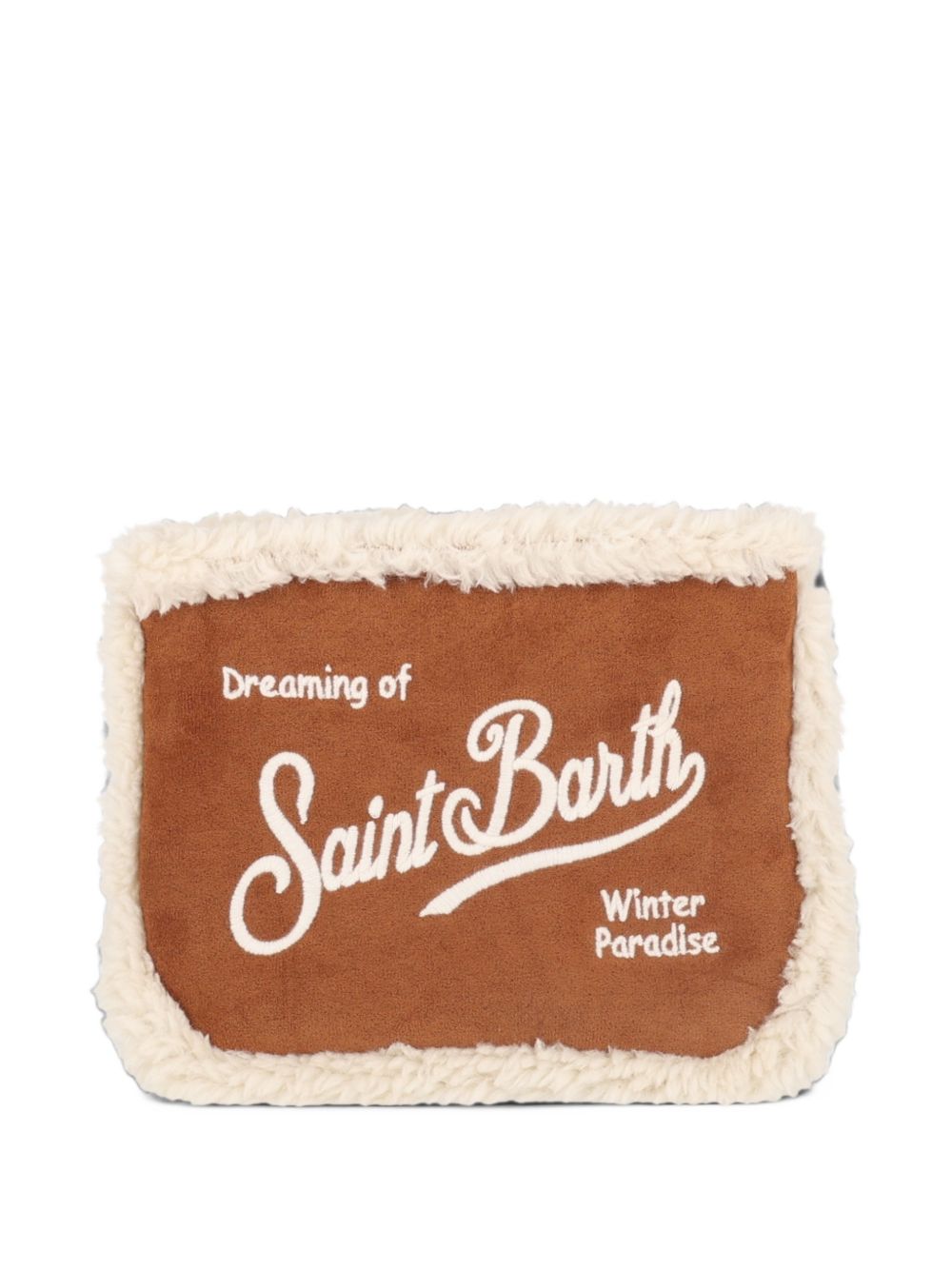 Pochette Aline Shearling MC2 St. Barth marrone con finitura in shearling ALI0033 01970M MC2 ST. BARTH KIDS