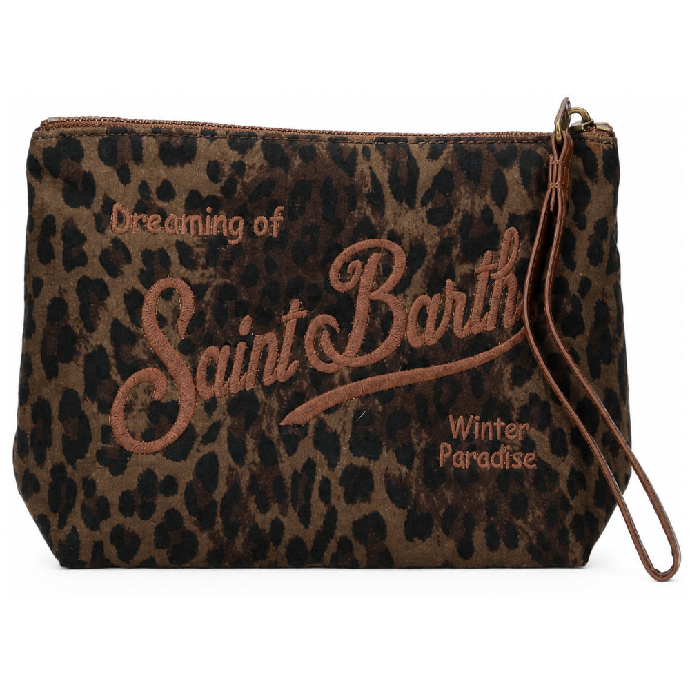 Borsa Aline MC2 St. Barth marrone con stampa grafica animalier ALI0058 00212M MC2 ST. BARTH KIDS