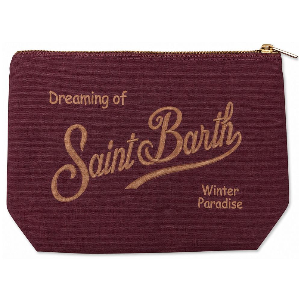 Pochette Aline Wax MC2 St. Barth rossa con logo a contrasto sul davanti ALI0058 00410M MC2 ST. BARTH KIDS