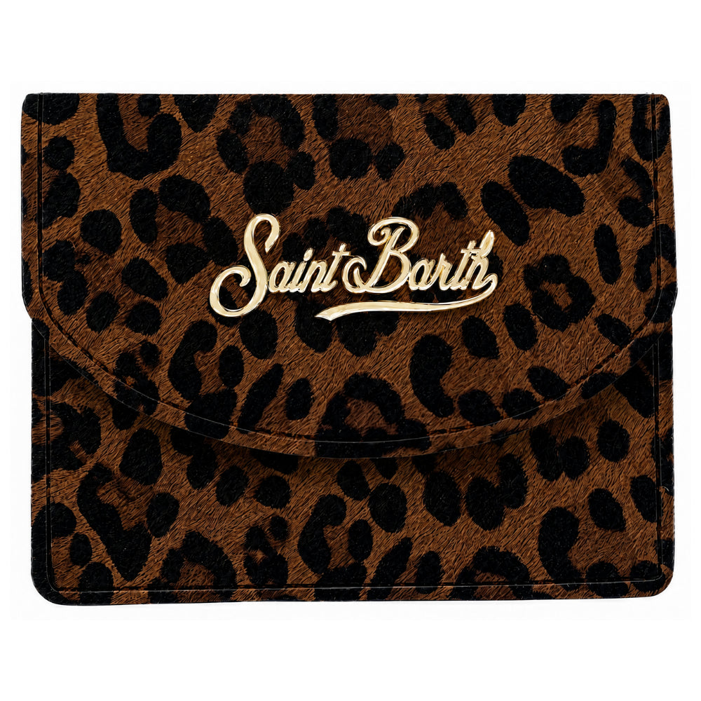 Portacarte MC2 St. Barth marrone con finitura spazzolata CARDH01 00101M MC2 ST. BARTH KIDS