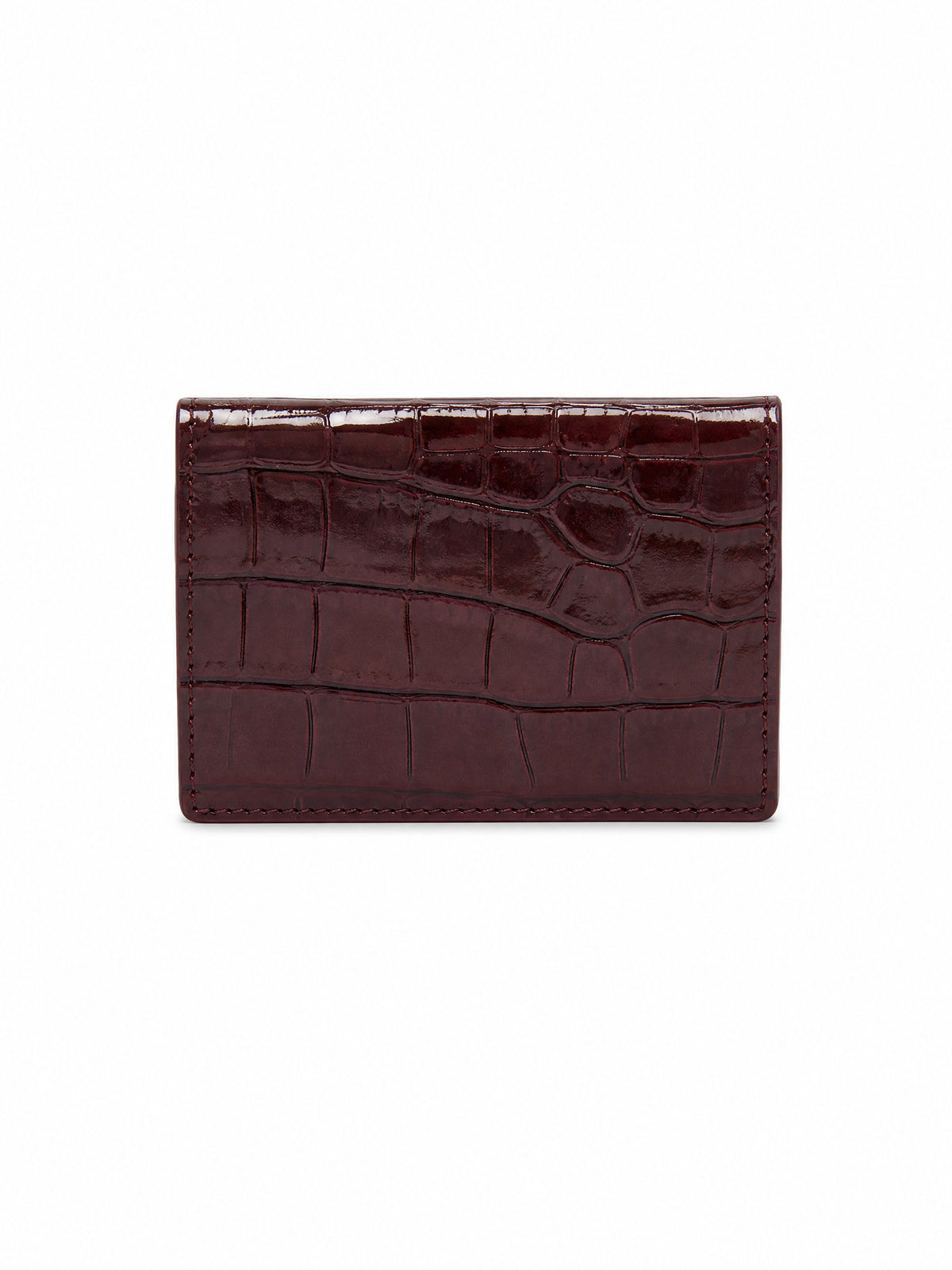 Portacarte MC2 St. Barth rosso in pelle con stampa coccodrillo CARDH01 00107M MC2 ST. BARTH KIDS