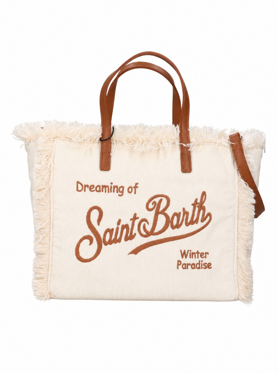 Borsa Colette MC2 St. Barth bianca con logo a contrasto sul davanti COL0048 04133M MC2 ST. BARTH KIDS