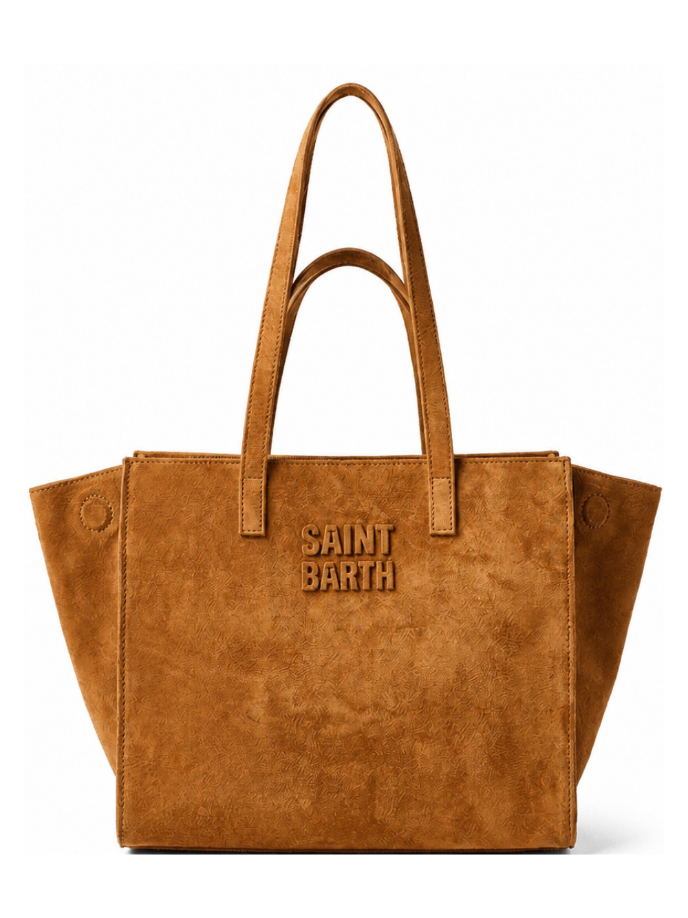 Borsa Jour Midi MC2 Saint Barth beige con logo ricamato sul davanti JOBAM01 00657M MC2 ST. BARTH KIDS