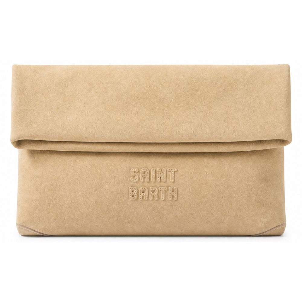 Pochette Maxi MC2 St. Barth beige in camoscio SMC0001 00027M MC2 ST. BARTH KIDS