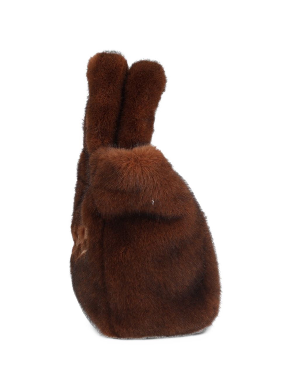 Borsa Vanity Mini Soft Fur MC2 St Barth marrone con trama in ecopelliccia VAMI021 00217M MC2 ST. BARTH KIDS