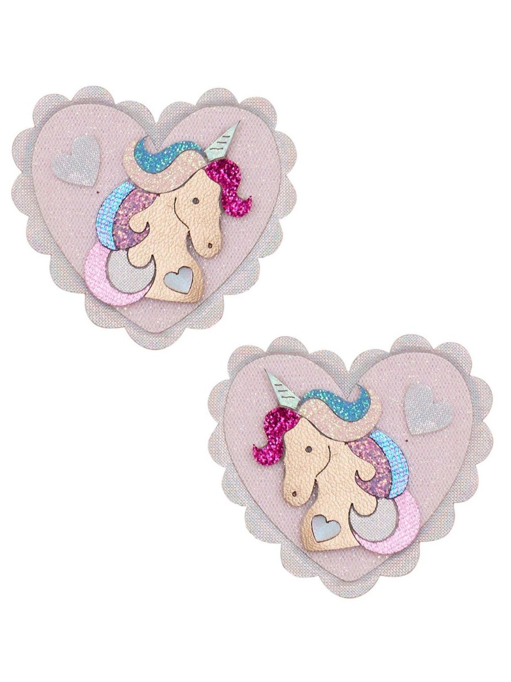 Set di due fermagli per capelli per bambina Mimi & Lula Kids rosa con unicorno 192038-04 UNICORN HEART MIMI & LULA KIDS