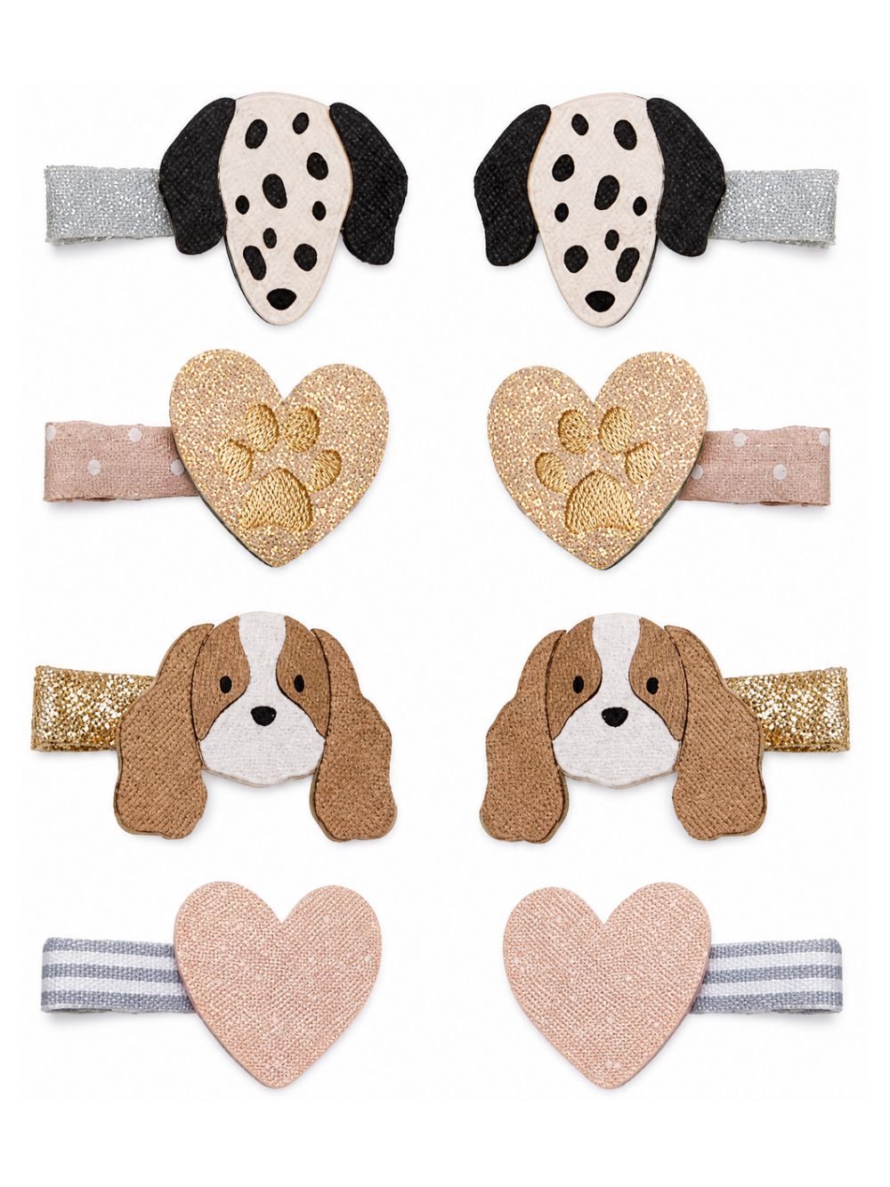 Set di otto fermagli per bambina Mimi & Lula Kids multicolore a tema cagnolini 192106-22 PUPPY LOVE MIMI & LULA KIDS