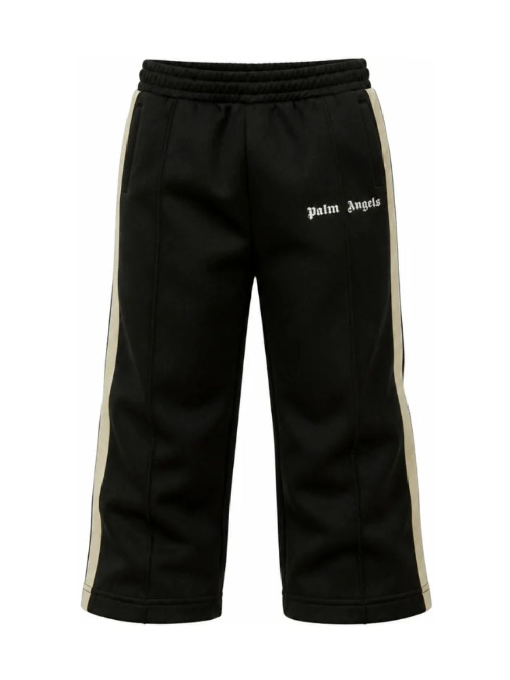 Pantaloni per bambino Palm Angels Kids nero con bande laterali F6PAJBPA029 110 PALM ANGELS KIDS