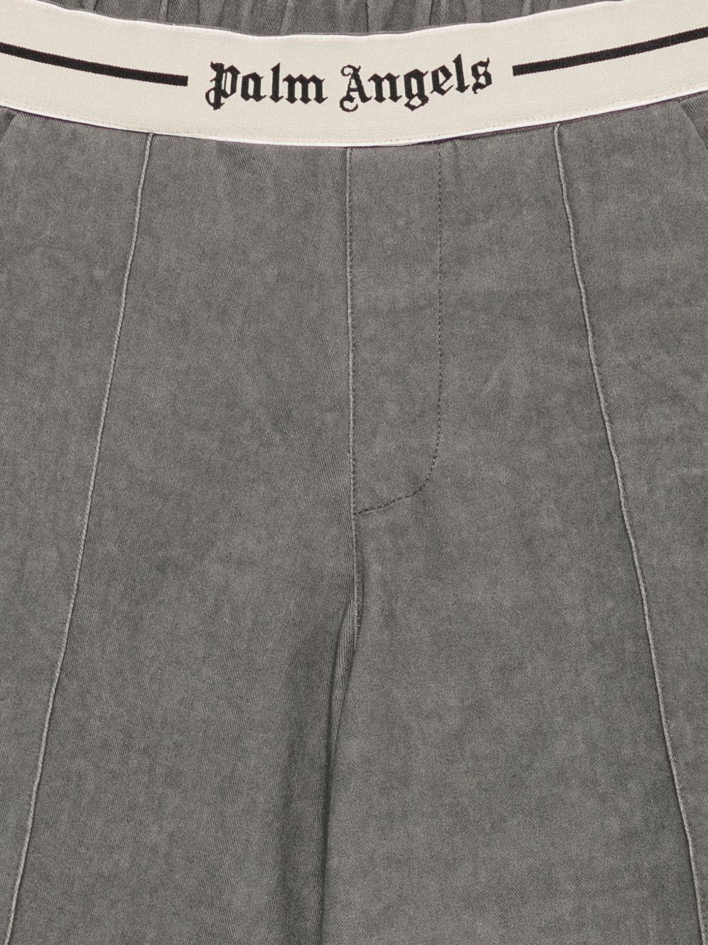 Pantaloni per bambino Palm Angels Kids grigi con logo in vita F6PAJBPA139 110 PALM ANGELS KIDS