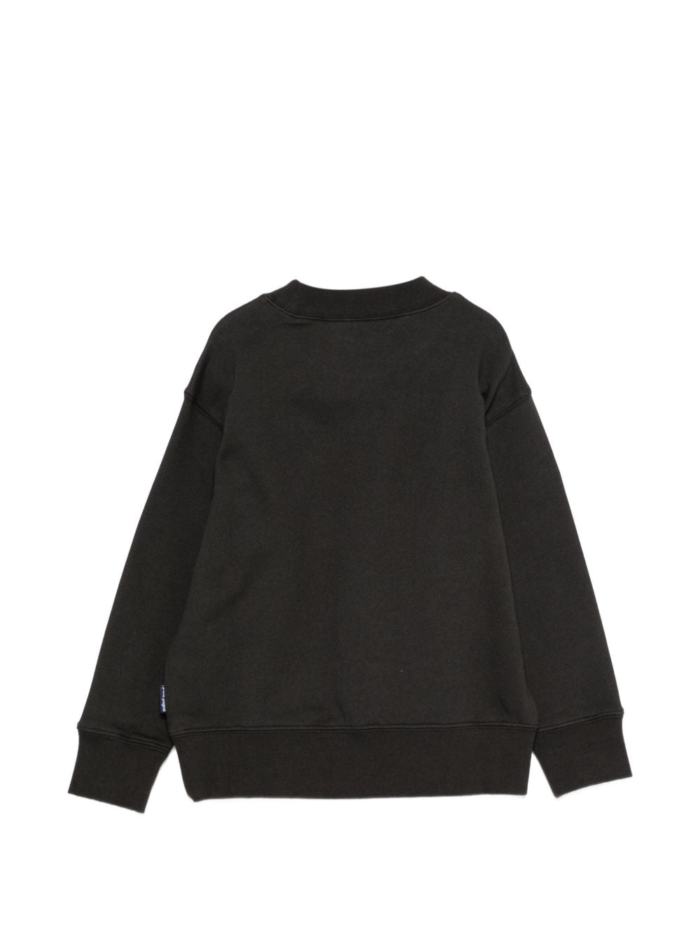 Felpa per bambini Palm Angels Kids nera con stampa logo sul davanti F6PAJBSW112 110 PALM ANGELS KIDS
