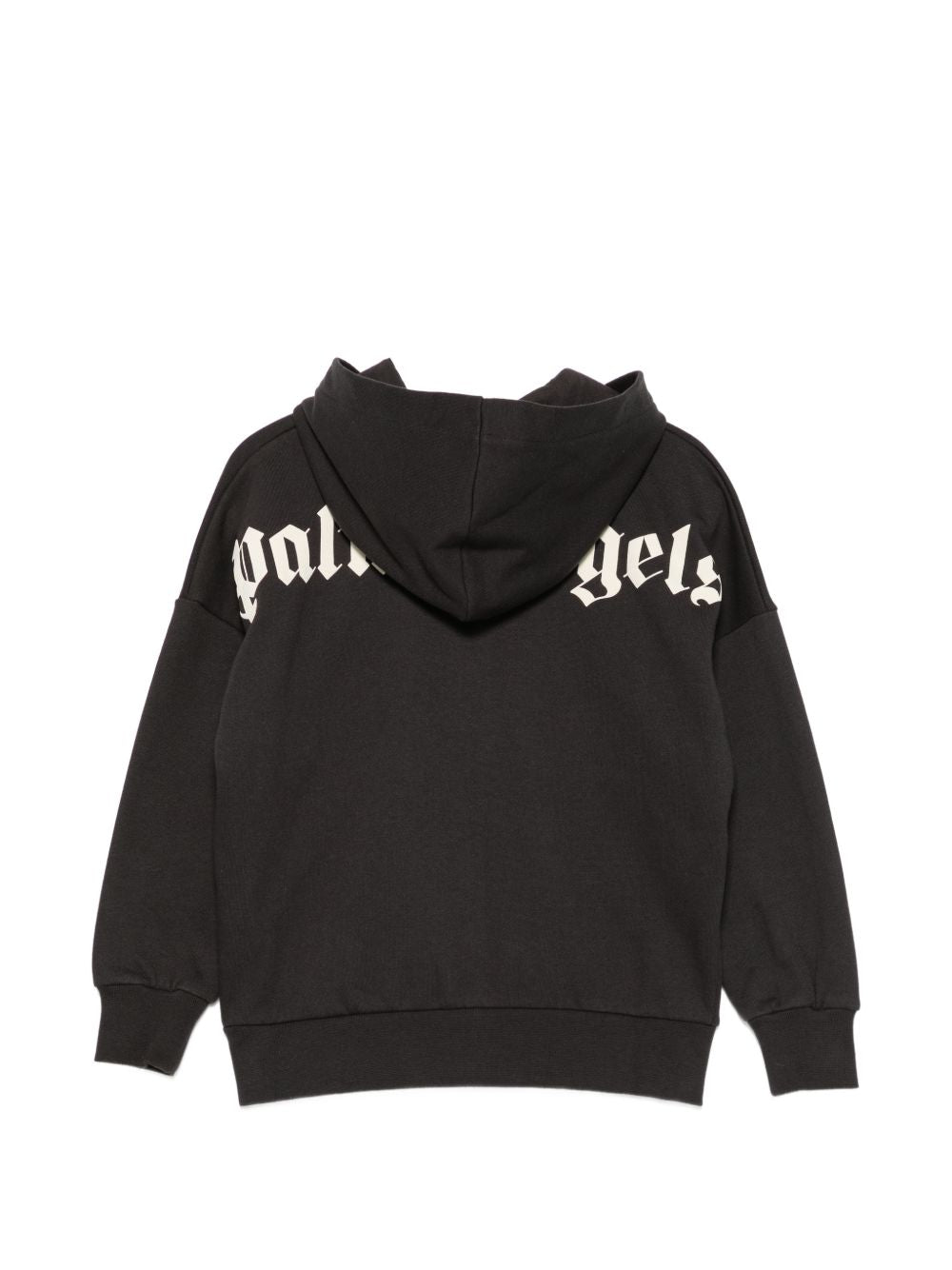 Felpa per bambino Palm Angels Kids nera con stampa logo sul retro F6PAJBZH015 110 PALM ANGELS KIDS