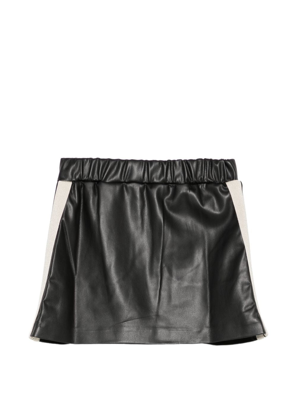 Gonna per bambina Palm Angels Kids nera con logo ricamato F6PAJGSK167 110 PALM ANGELS KIDS
