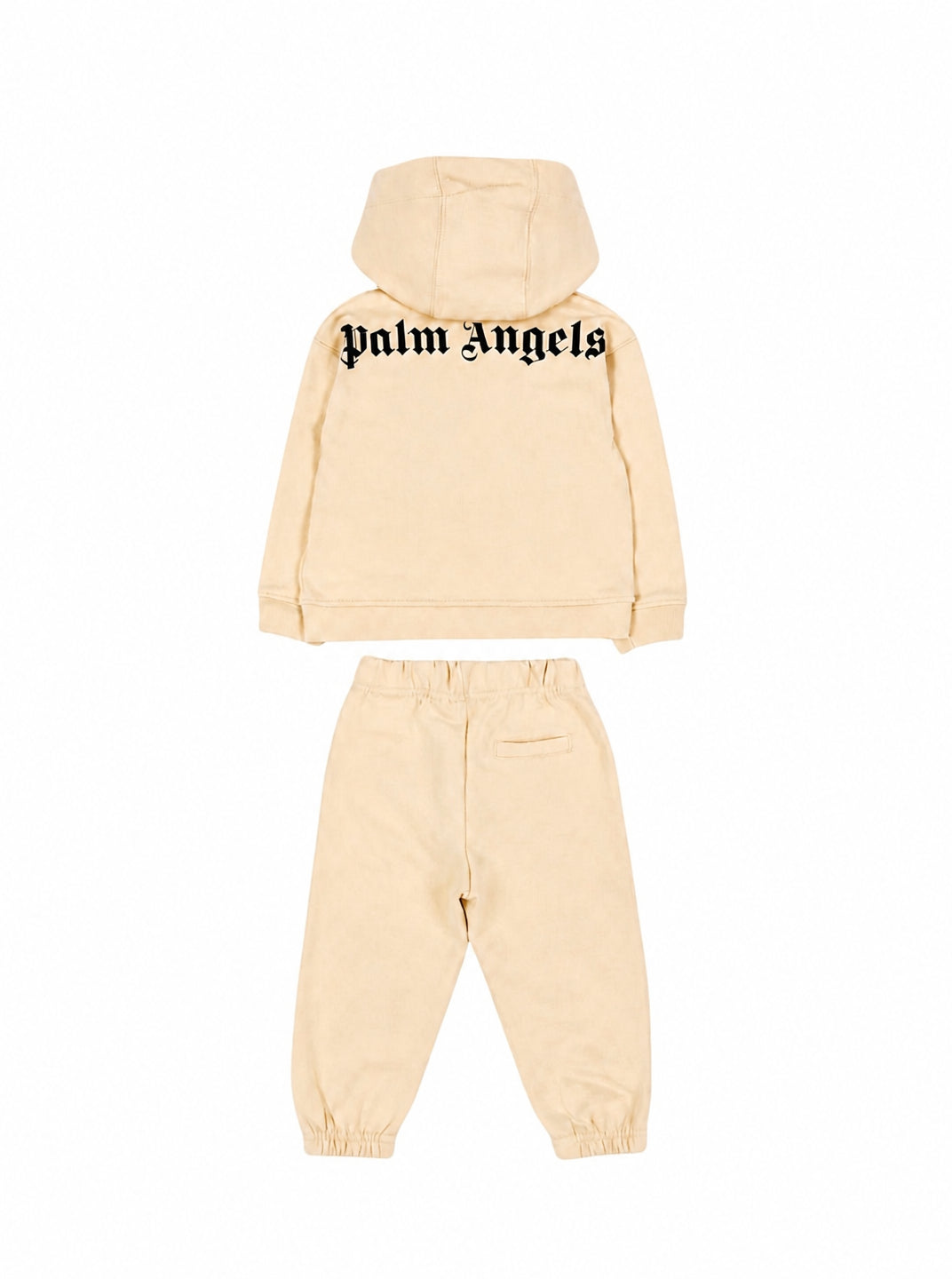 Tuta sportiva per neonato Palm Angels Kids beige con logo F6PANBTP180 015 PALM ANGELS KIDS
