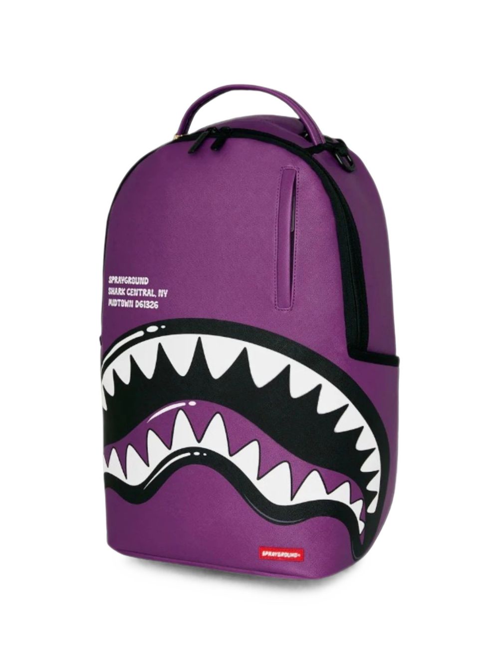 Zaino Shark Central per bambini Sprayground Kids viola con stampa grafica squalo 910B8763 NSZ SPRAYGROUND KIDS