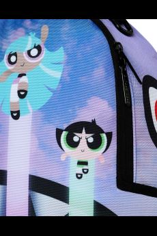 Zaino Powerpuff Girls Cloudy per bambina Sprayground Kids viola con stampa Superchicche all-over 910B9061 NSZ SPRAYGROUND KIDS