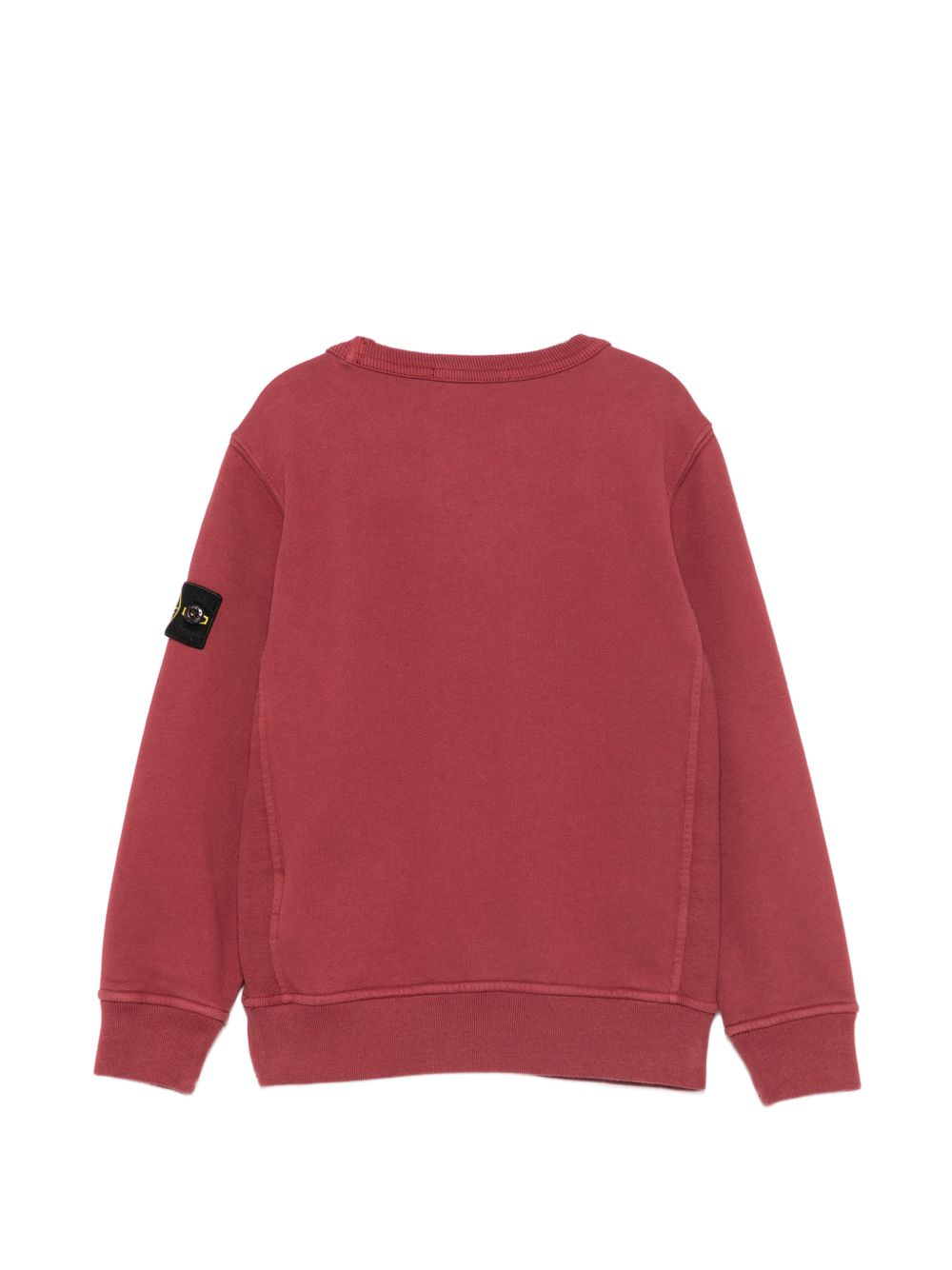 Felpa per bambino Stone Island Kids bordeaux con distintivo Compass L2S166100001S0A20 V0014 STONE ISLAND KIDS