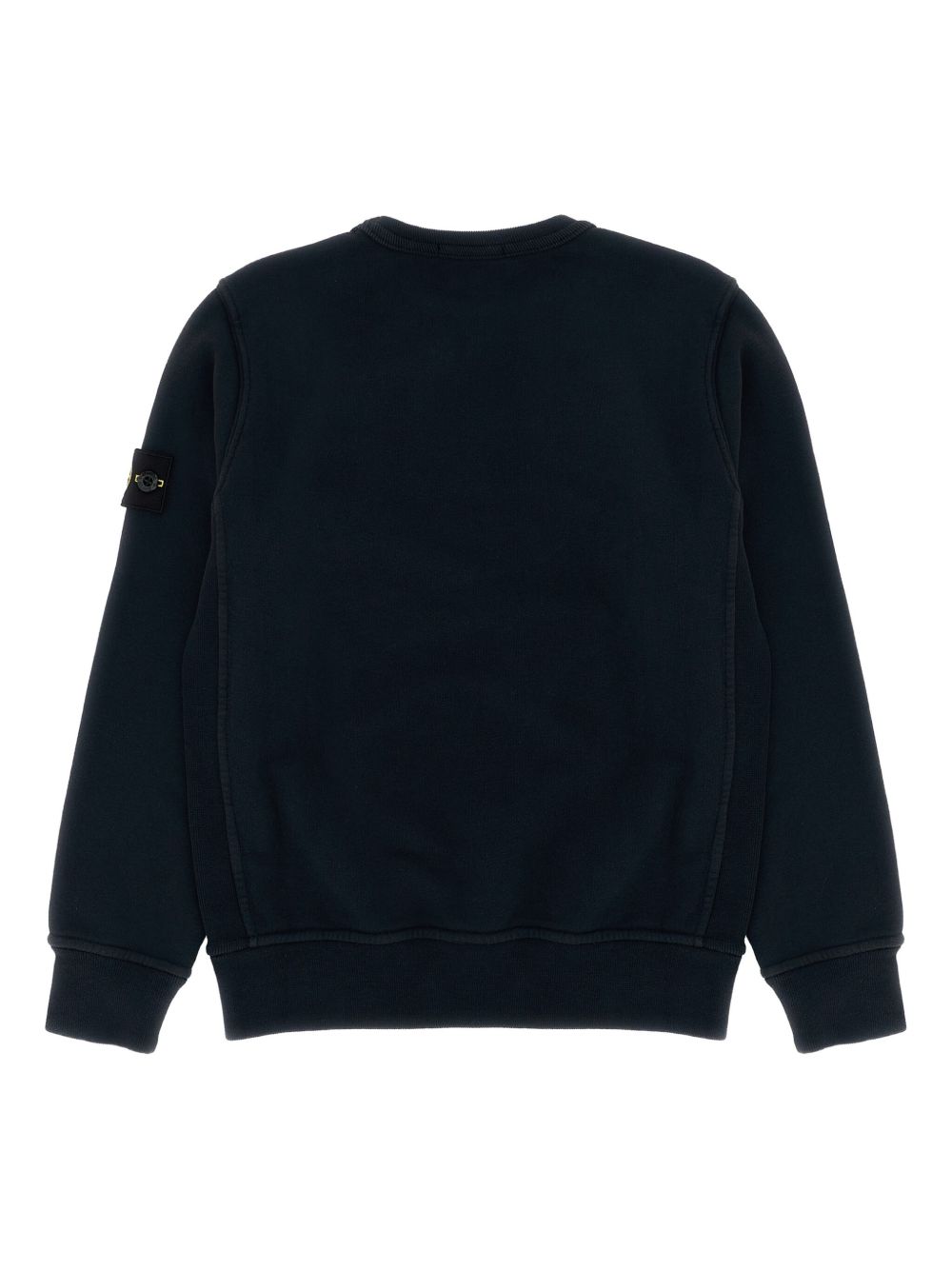 Felpa per bambino Stone Island Kids blu con applicazione sulla manica L2S166100001S0A20 V0020 STONE ISLAND KIDS