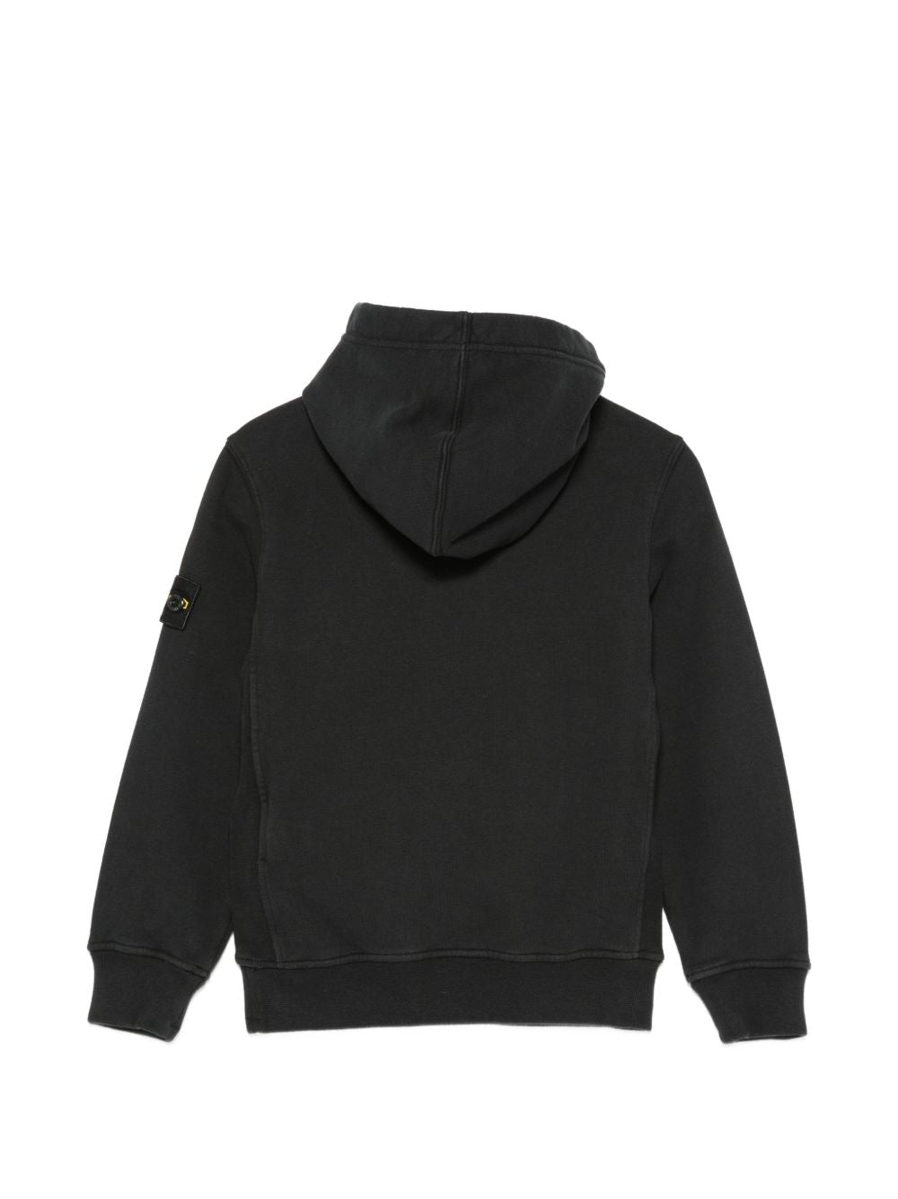 Felpa per bambino Stone Island Kids nera con distintivo Compass L2S166100003S0A20 V0029 STONE ISLAND KIDS