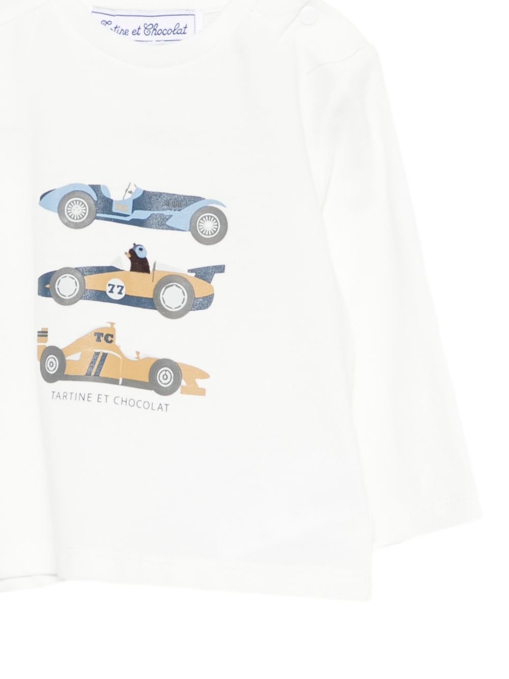 T-shirt per neonato Tartine & Chocolat bianca con stampa grafica CD10031 72 TArtine & Chocolat KIDS