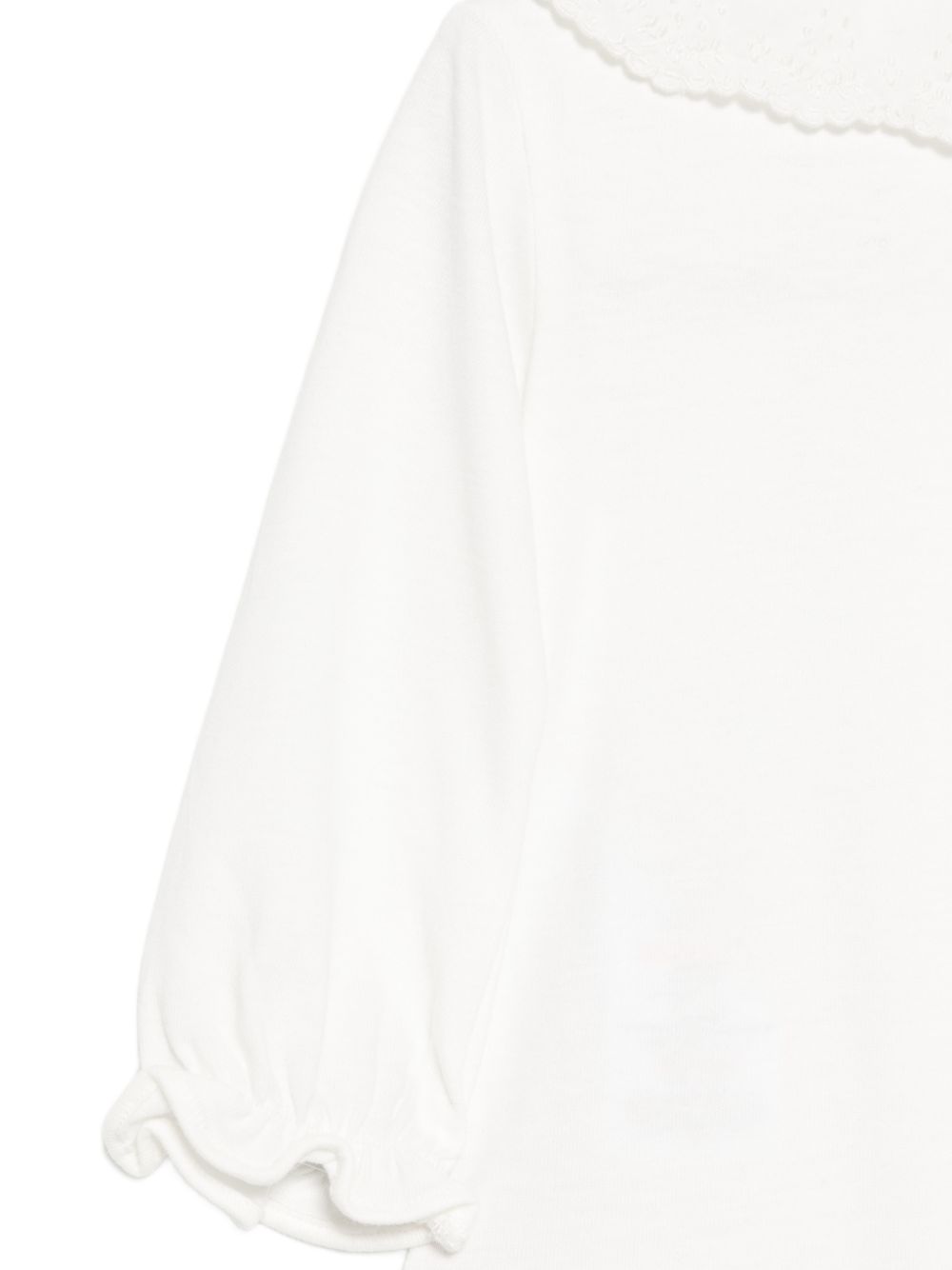 Body per neonata Tartine & Chocolat bianco con colletto ricamato CD11000 13 TArtine & Chocolat KIDS