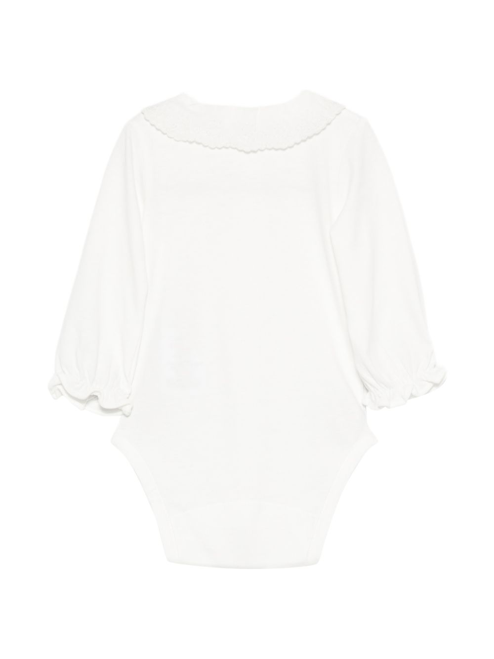 Body per neonata Tartine & Chocolat bianco con colletto ricamato CD11000 13 TArtine & Chocolat KIDS