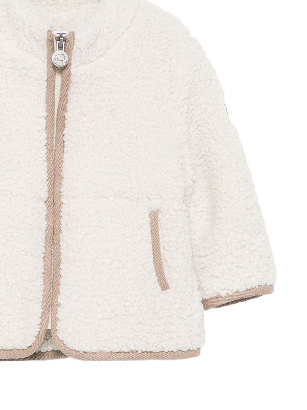 Giacca per neonato Tartine Et Chocolat bianco in pile con zip CD17001 61 TArtine & Chocolat KIDS