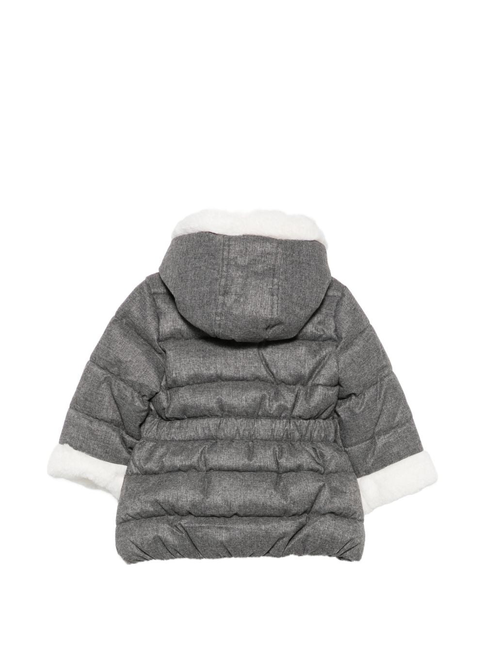 Cappotto per neonata Tartine Et Chocolat Kids grigio con finitura imbottita CD42061 22 TArtine & Chocolat KIDS