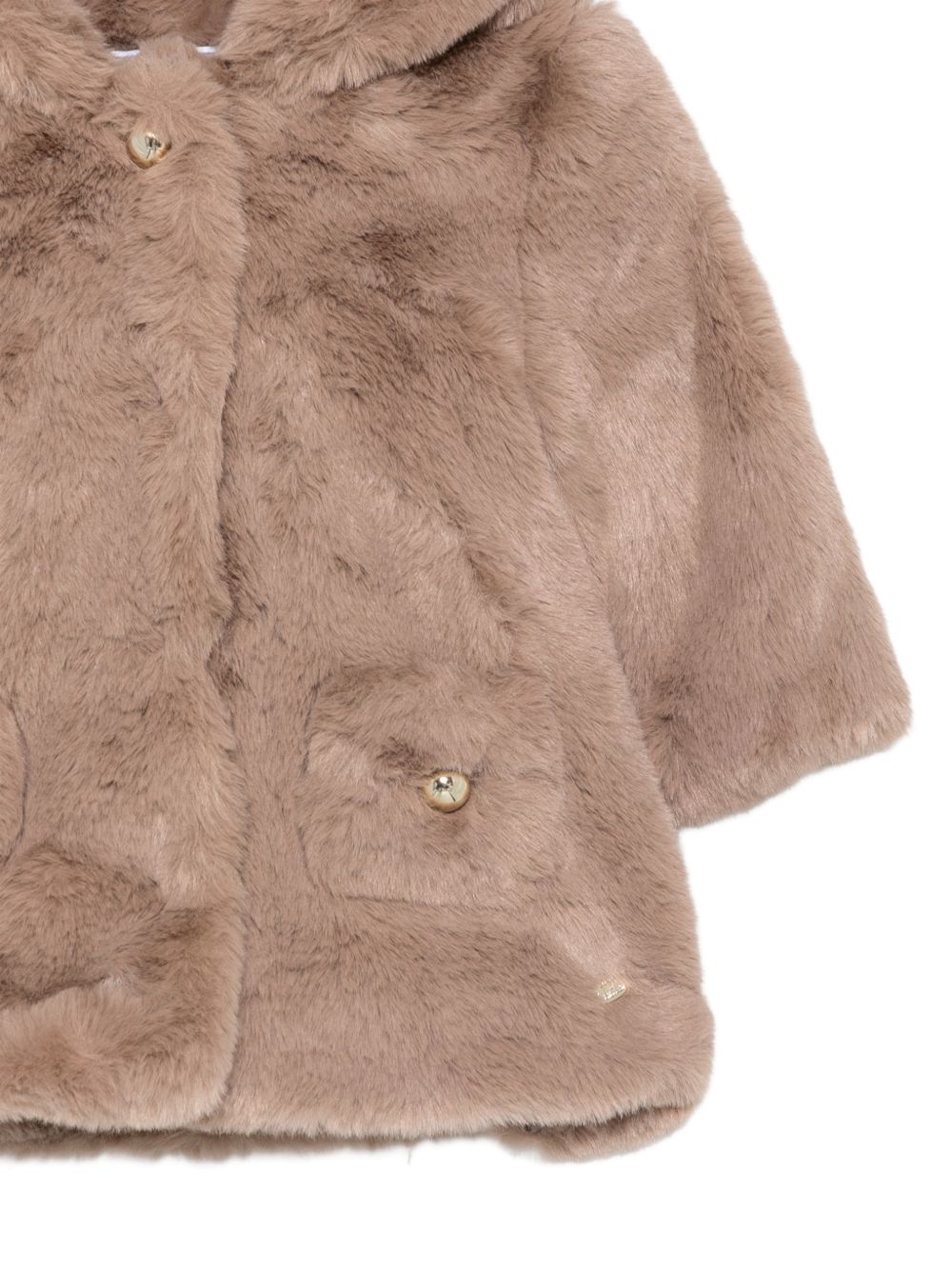 Cappotto per neonata Tartine Et Chocolat Kids marrone in pelliccia sintetica CD44001 68 TArtine & Chocolat KIDS