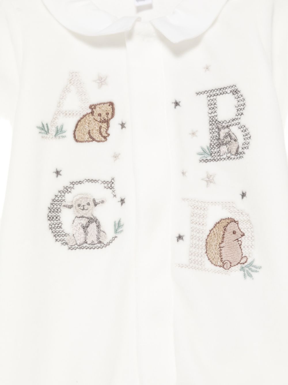 Tutina per neonati Tartine Et Chocolat Kids bianca con animali ricamati CD54060 13 TArtine & Chocolat KIDS