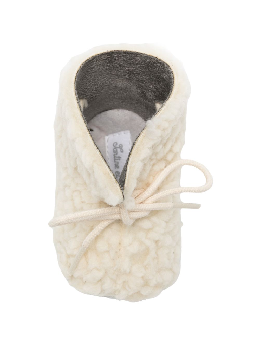 Scarpe primi passi per neonati Tartine Et Chocolat Kids bianche con finitura in shearling CD80010 13 TArtine & Chocolat KIDS