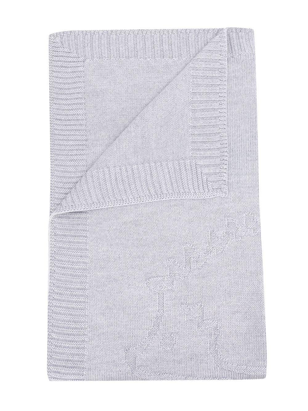 Coperta per neonati Tartine Et Chocolat Kids grigia con design a coste T60006F 21 TArtine & Chocolat KIDS