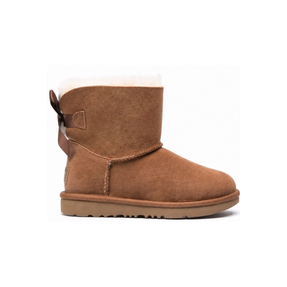 Stivali Bailey Bow II per bambina Ugg Kids marrone con dettaglio in shearling 1017397K CHE UGG KIDS
