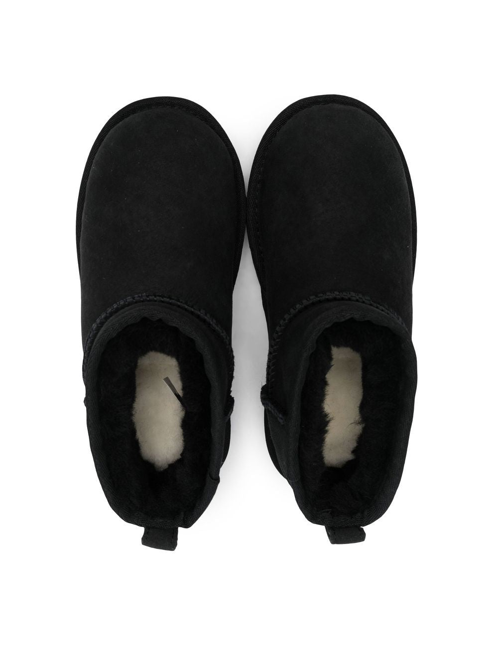 Stivali Ultra Mini per bambina UGG Kids neri con finitura idrorepellente 1130750K BLK UGG KIDS