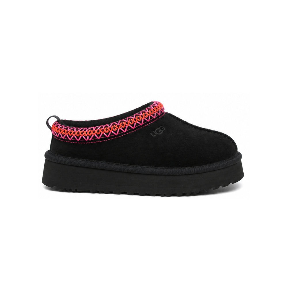 Ciabatte Tazz per bambina UGG KIds nere con logo laterale inciso 1143776K BKML UGG KIDS