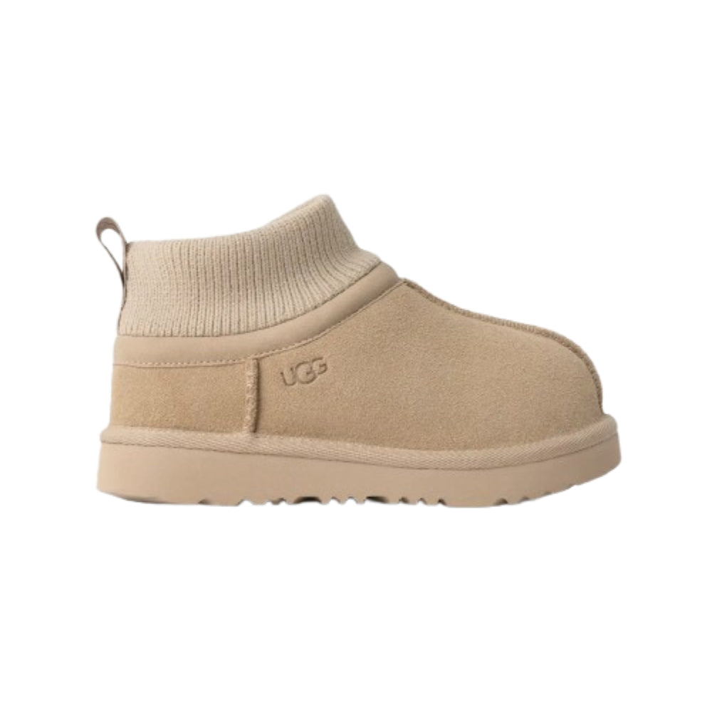 Stivaletti Classic Ultra Mini Stretch Cuff per bambini Ugg Kids beige con gambale in tessuto 1157702T MDSD UGG KIDS