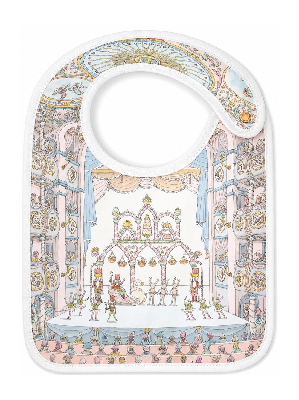 Bavaglino per neonati Atelier Choux bianco con stampa BI-CS-NUC R-U ATELIER CHOUX PARIS KIDS