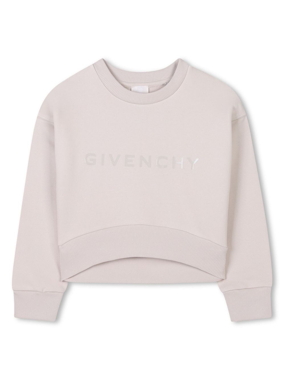Felpa con stampa per bambino Givenchy Kids bianco con stampa logo sul davanti H30773 184 GIVENCHY KIDS