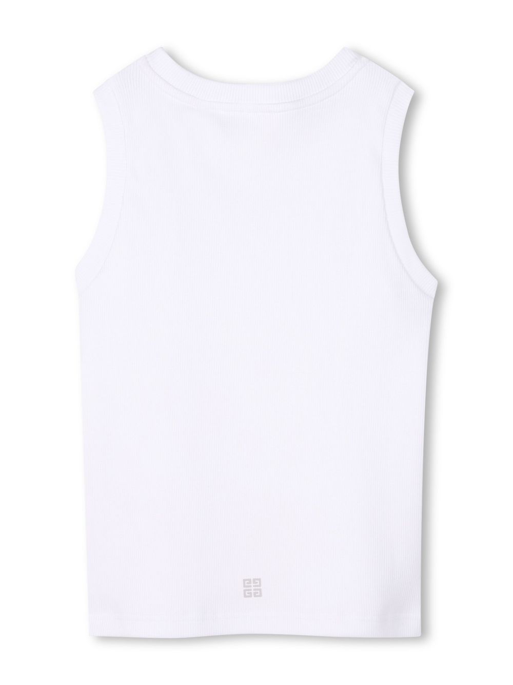 Canotta con stampa per bambino Givenchy Kids bianco con scollo rotondo H30724 10P GIVENCHY KIDS