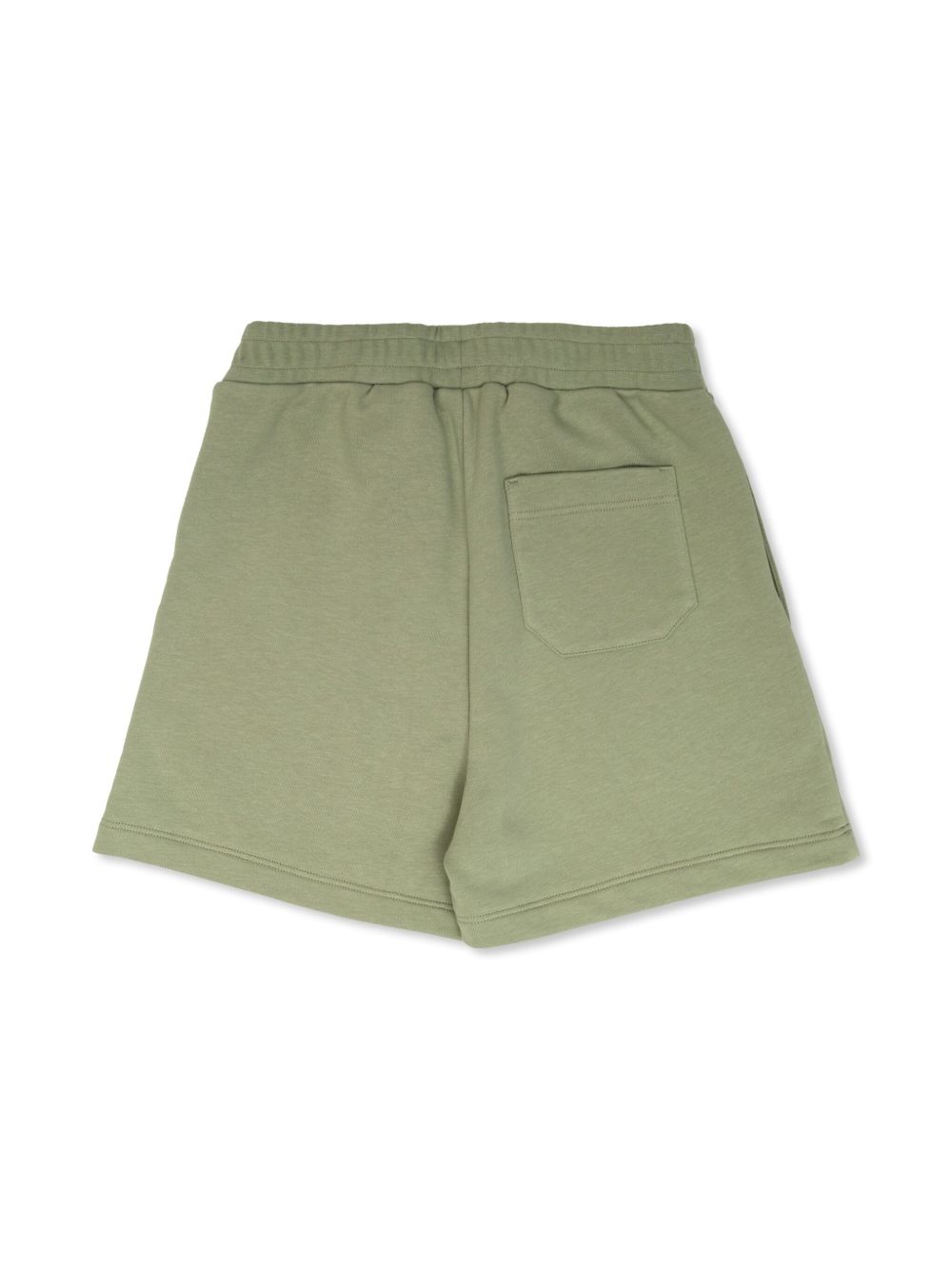 Shorts con stampa per bambino Golden Goose Kids verde con orlo dritto P01772P001514 35916 GOLDEN GOOSE KIDS