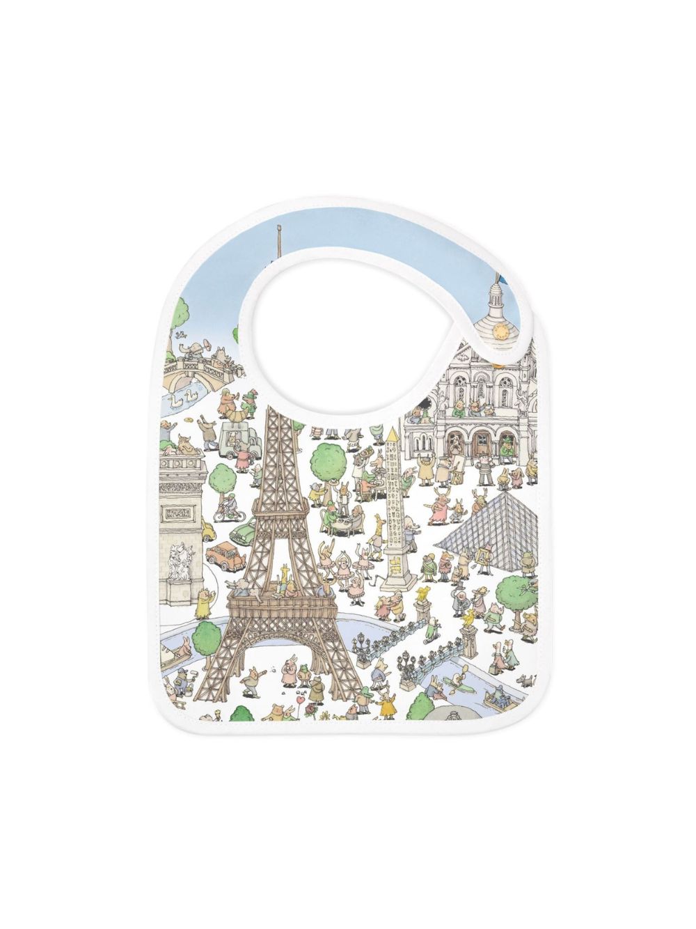 Bavaglino per neonati Atelier Choux multicolore con stampa Paris BI-CS-PAR I-U ATELIER CHOUX PARIS KIDS