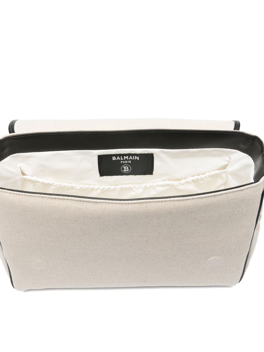 Borsa fasciatoio per neonati Balmain Kids beige con ricamo logo a contrasto BY0618 Z1839 102NE BALMAIN KIDS