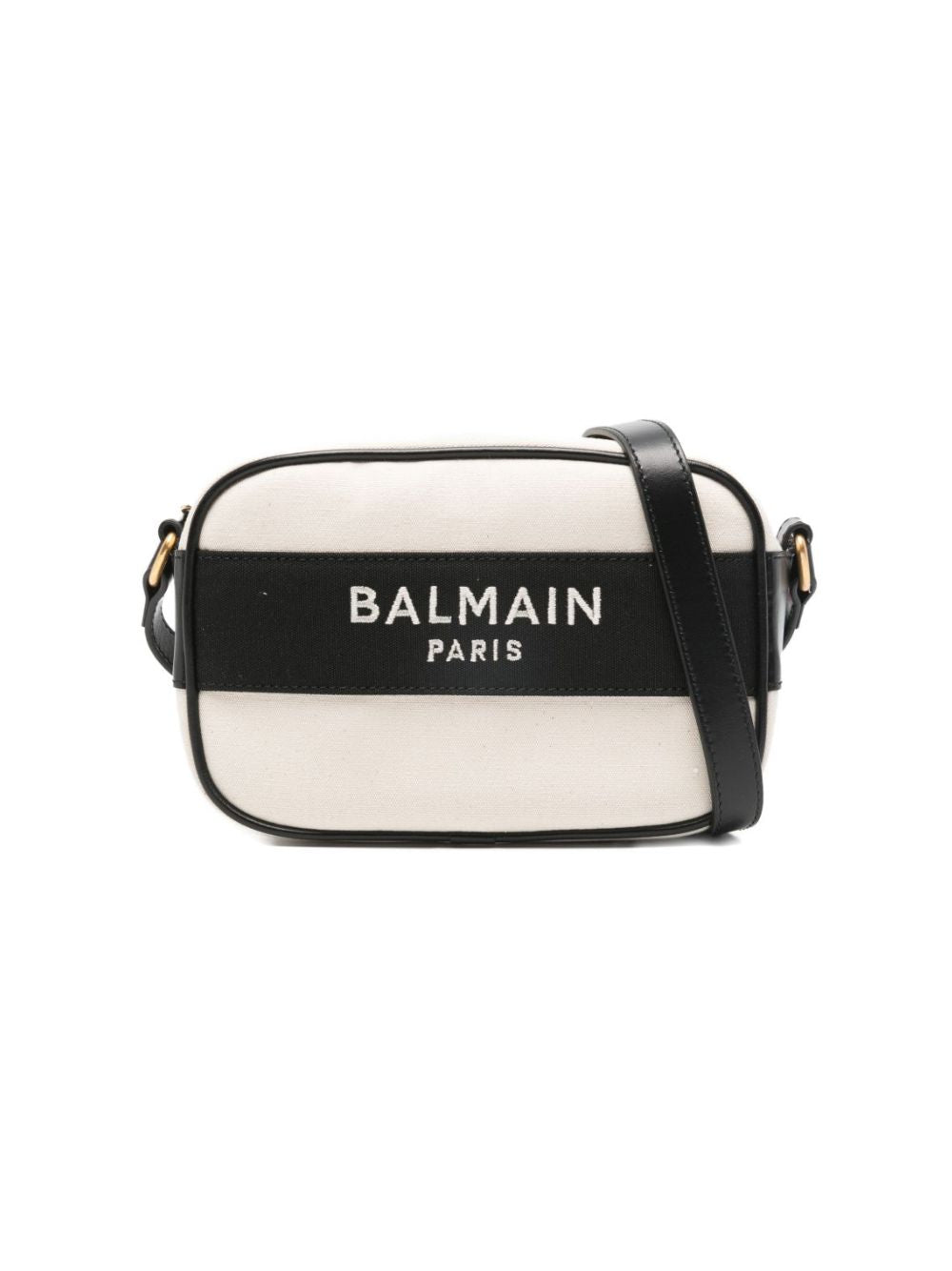 Borsa per bambina Balmain Kids bianca e nera con logo sul davanti BY0B68 Z0042 101NE BALMAIN KIDS