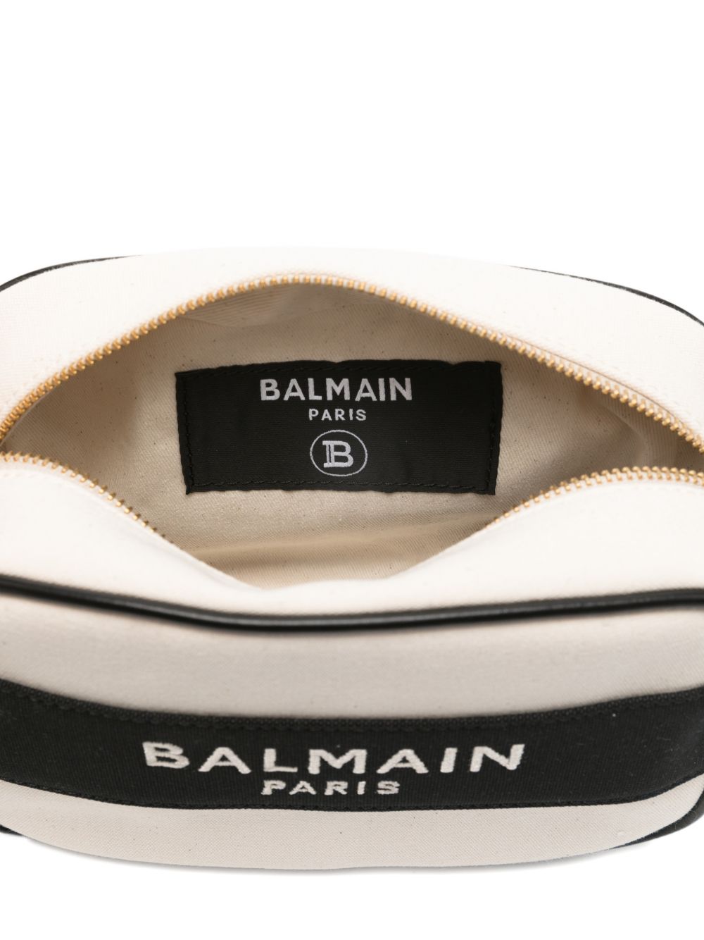 Borsa per bambina Balmain Kids bianca e nera con logo sul davanti BY0B68 Z0042 101NE BALMAIN KIDS