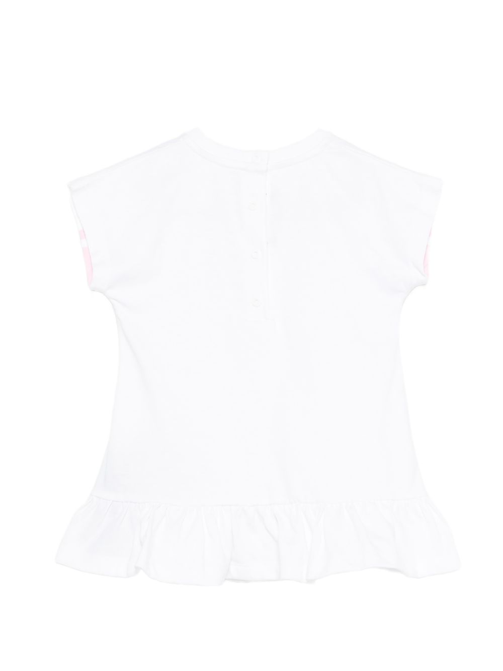 Abito per neonata Balmain Kids bianco con ruches BY1001 Z3672 100RS BALMAIN KIDS